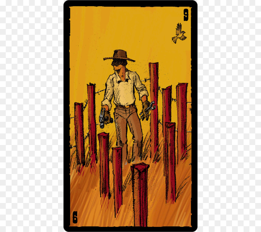 Cowboy Com Varinhas，Amarelo PNG