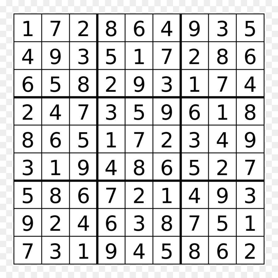 Sudoku，A Matemática Do Sudoku PNG