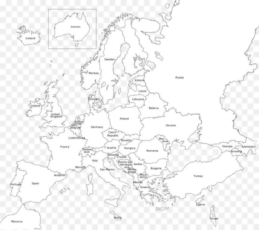 Europa，Mapa PNG