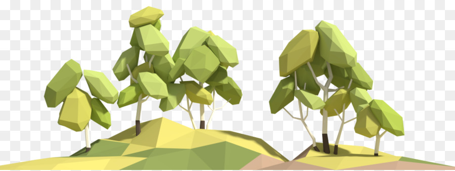 Low Poly，árvore PNG