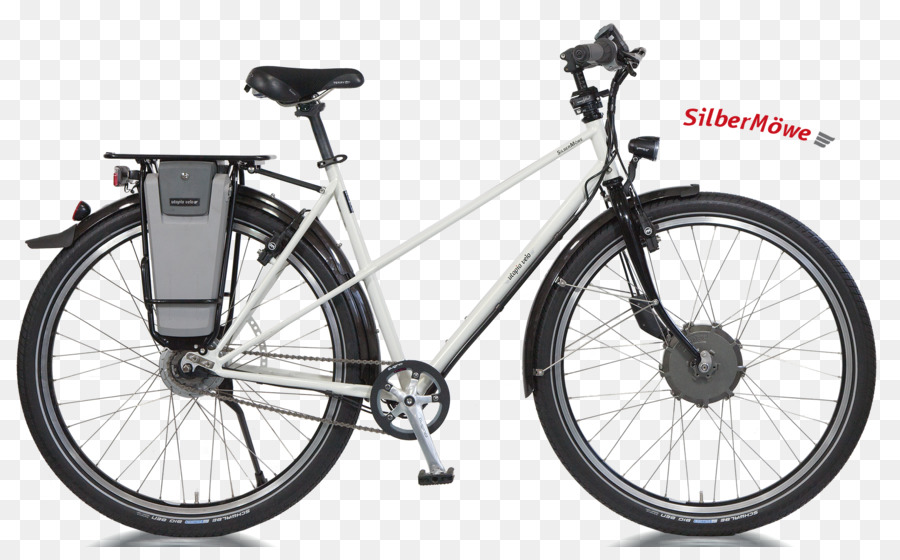 Bicicleta Elétrica，Branco PNG