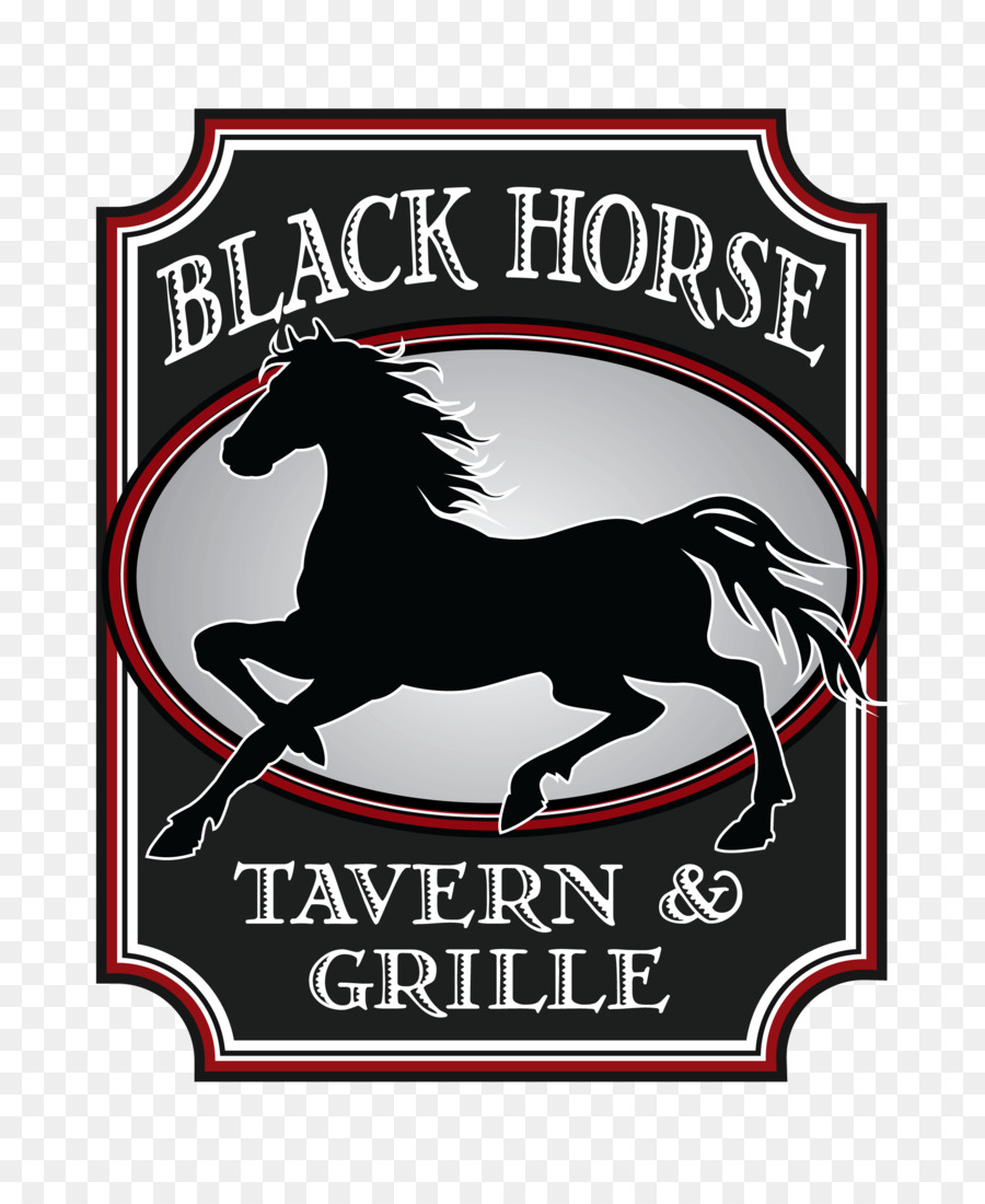 Black Horse Tavern E Uma Grelha，Cavalo PNG