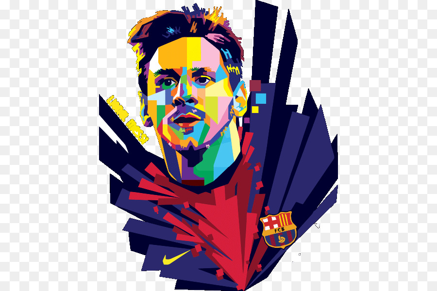 Aquarela de lionel messi