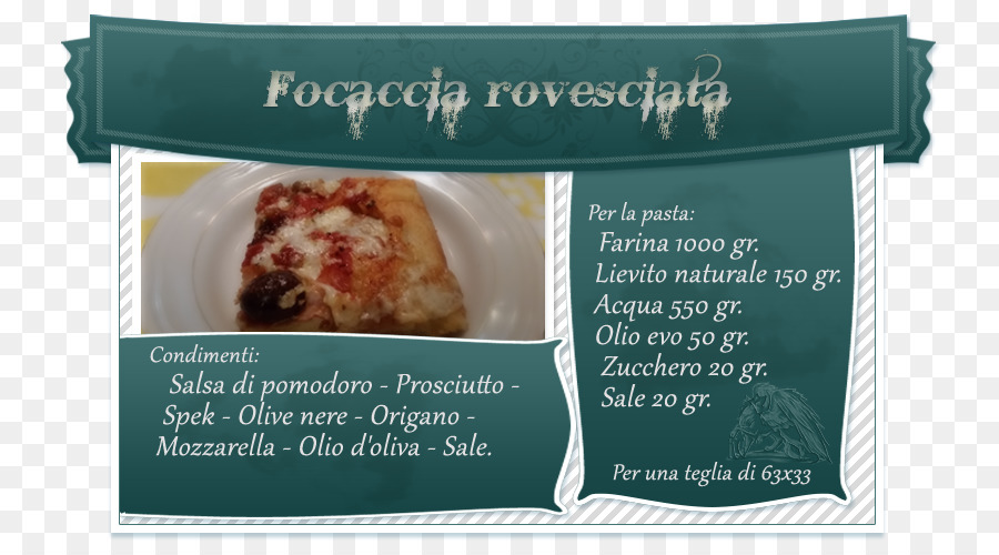 Focaccia，Receita PNG