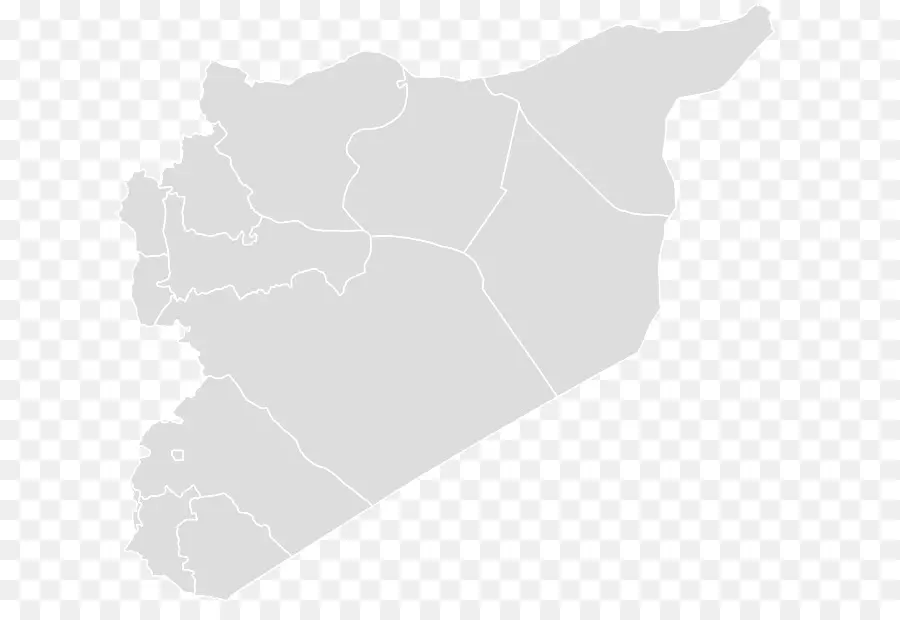 Síria，Mapa Em Branco PNG