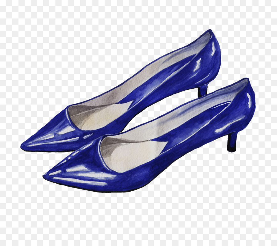 Azul，Utilizavam Salto De Sapato PNG