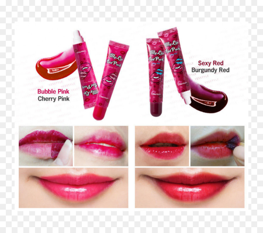 Lip Stain，Berrisom Oops Meu Lip Tint Pack PNG