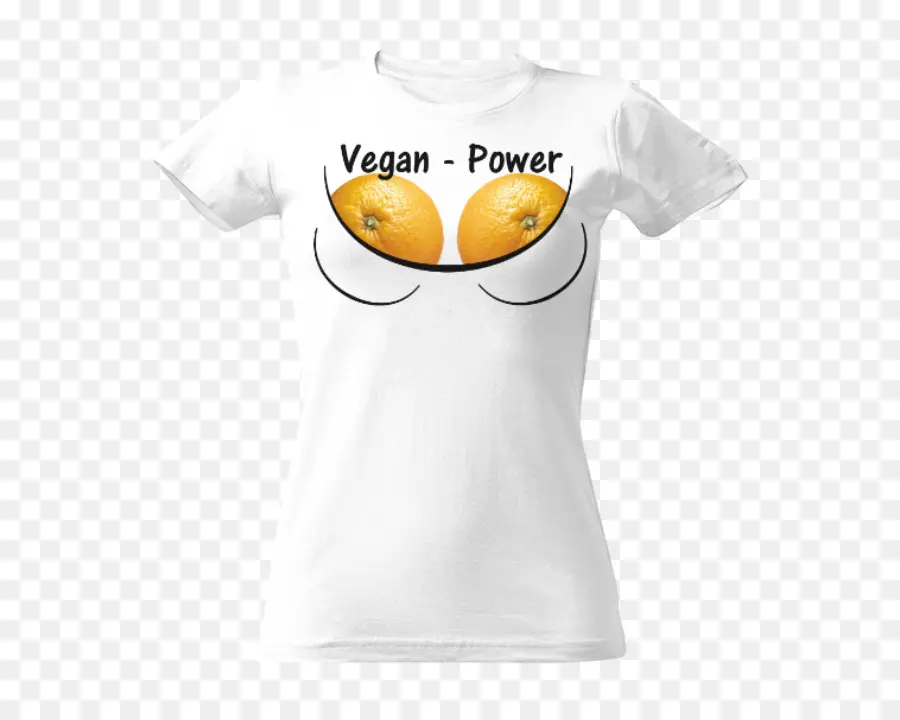 Camiseta Poder Vegano，Branco PNG