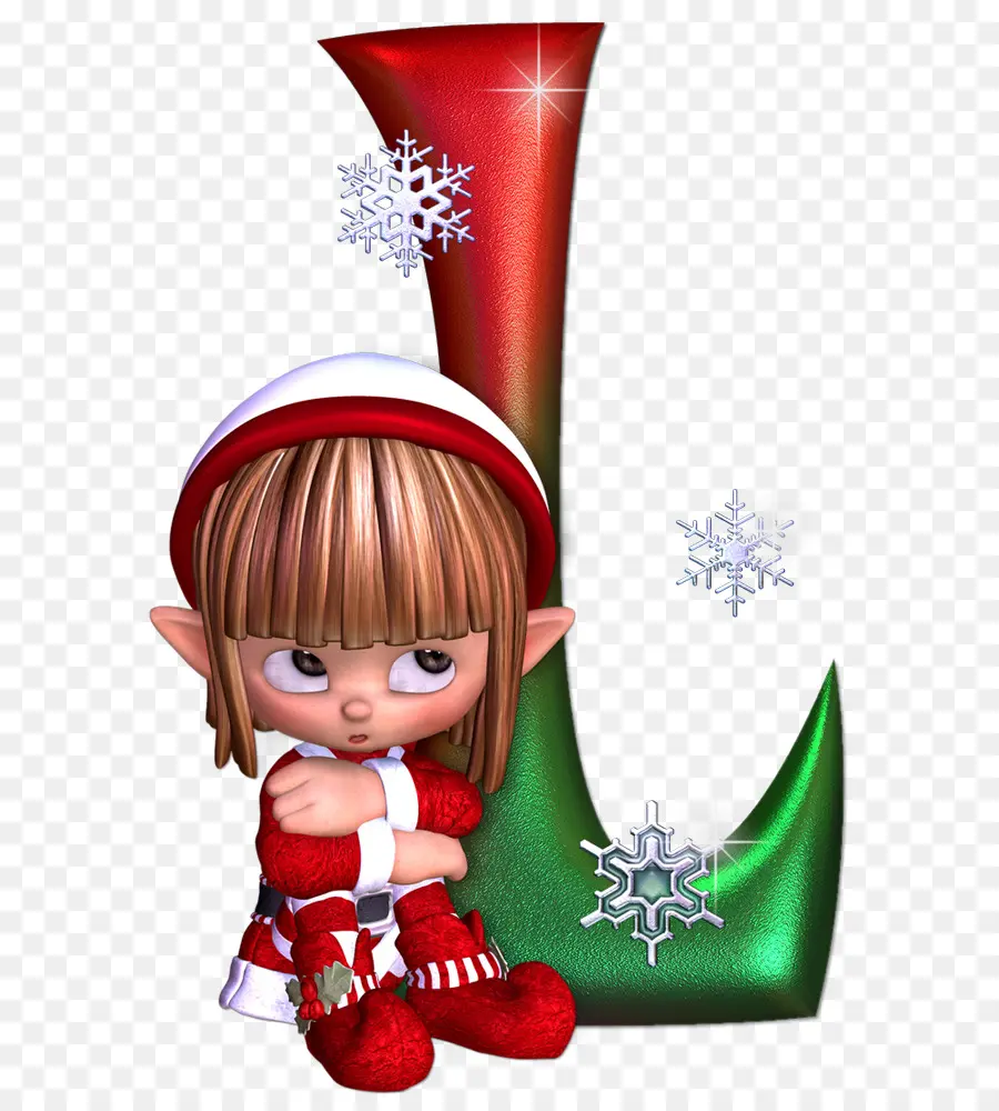 Christmas Elf，Letra PNG