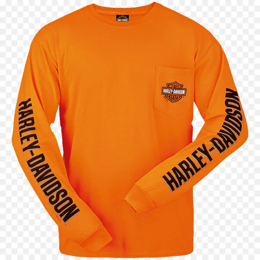 Camisa Harley Davidson，Laranja PNG