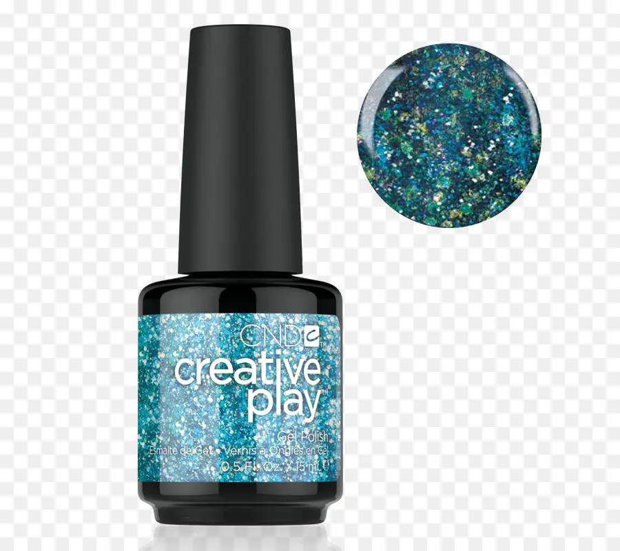 Esmalte Com Glitter Azul，Garrafa PNG