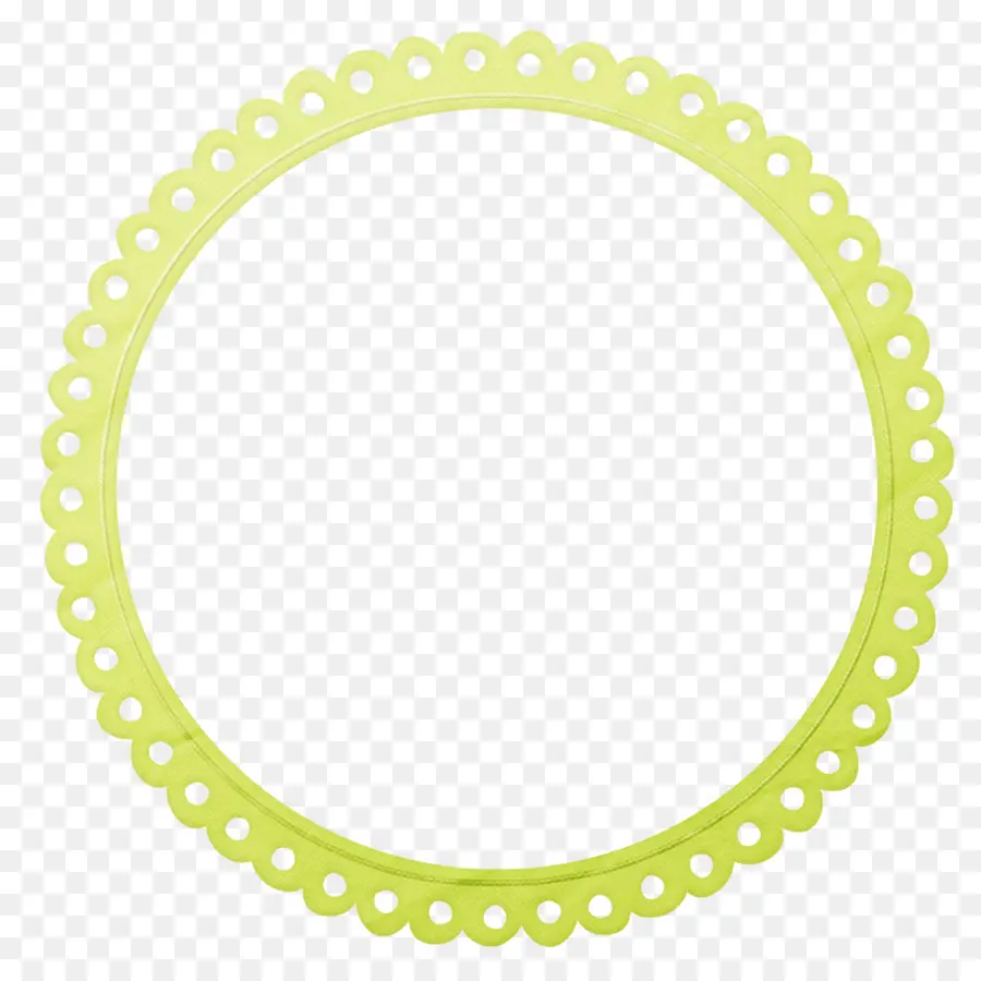 Moldura Circular Verde，Quadro PNG