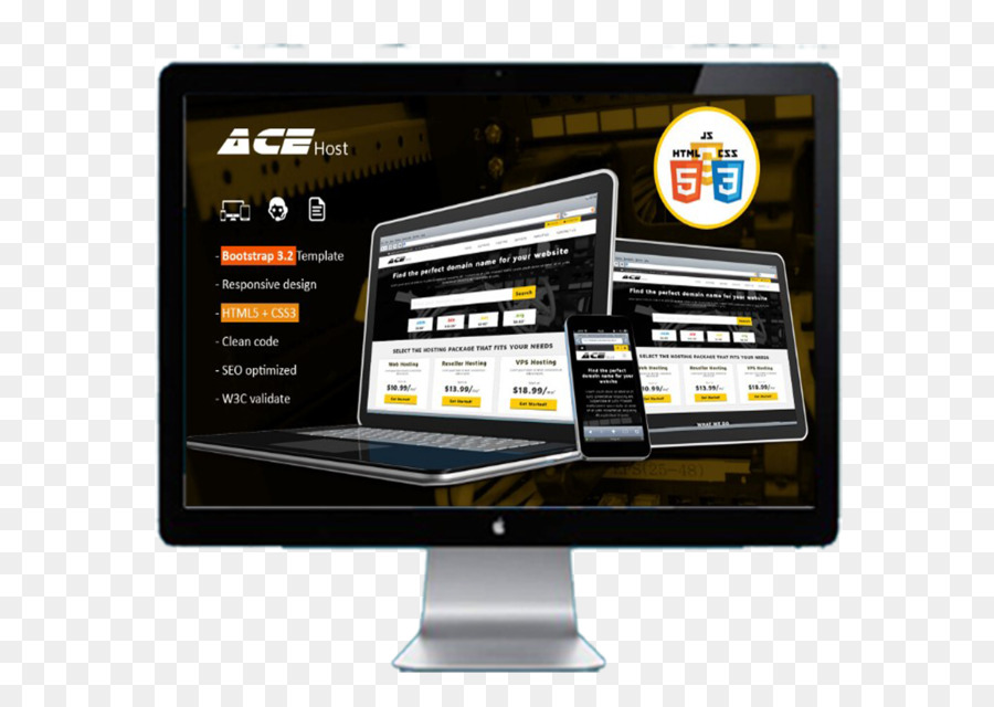 Responsive Web Design，Sistema Modelo De Web PNG