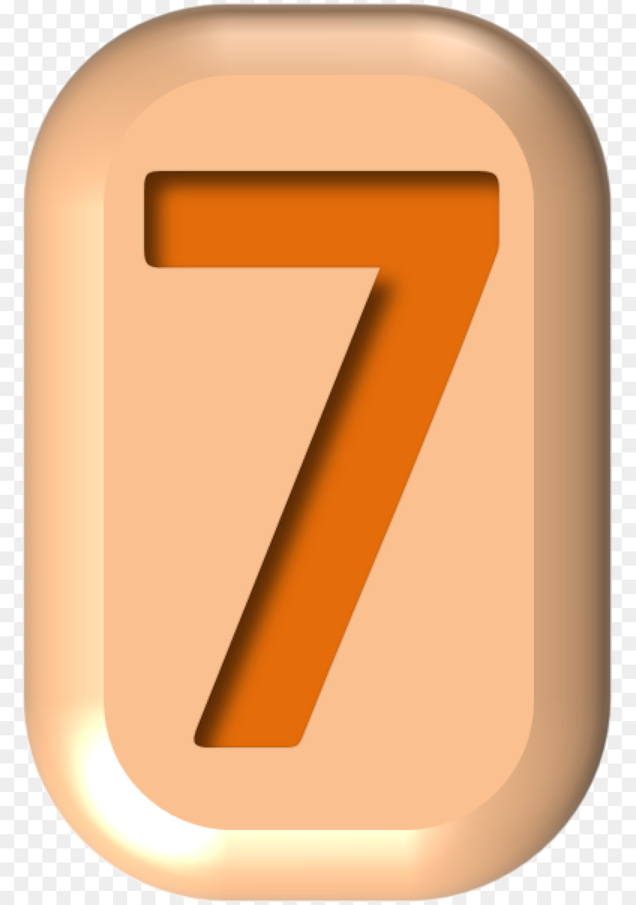 Número 7，Dígito PNG