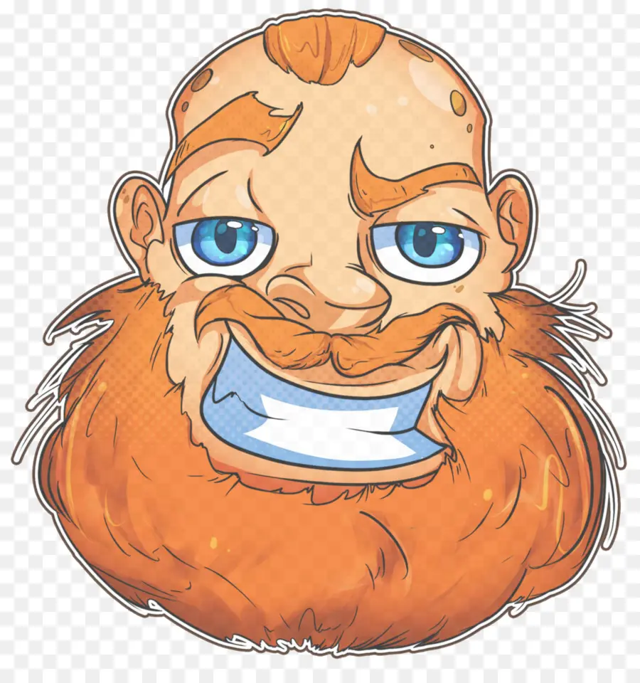 Homem De Barba De Desenho Animado，Barba PNG