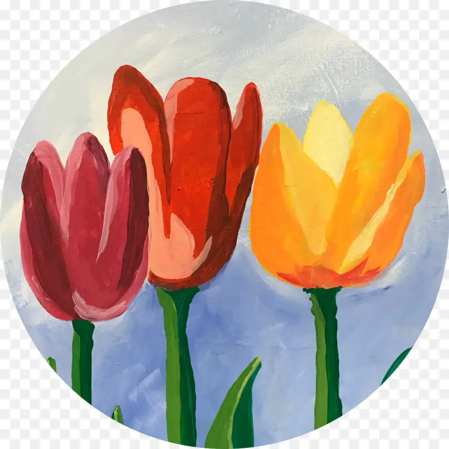 Tulipas，Pintura PNG