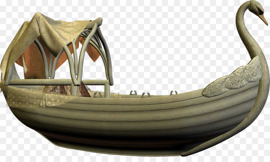 Barco Cisne，Dourado PNG