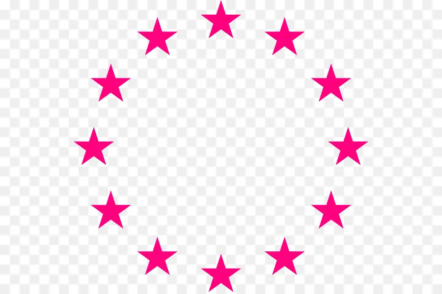 Estrelas Rosa，Círculo PNG