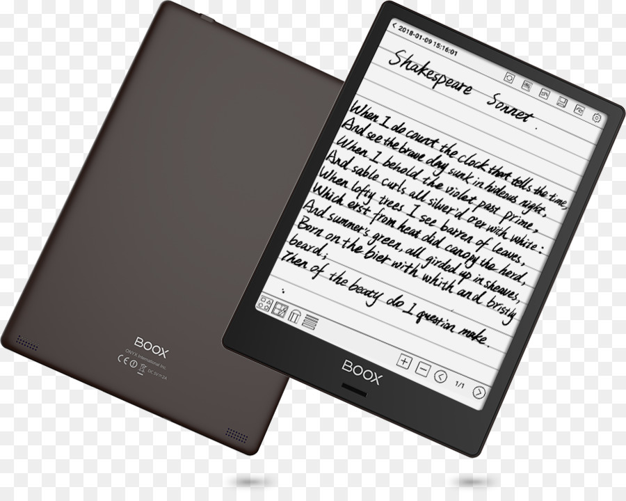 Comparação De Ereaders，Boox PNG