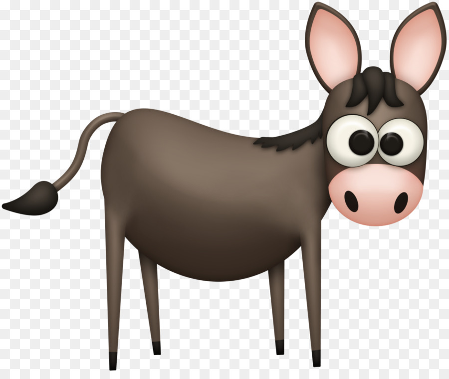 Burro Fofo，Desenho Animado PNG