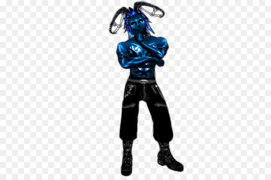 Personagem Azul，Fantasia PNG