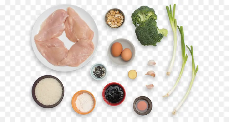 Frango E Ingredientes，Brócolis PNG