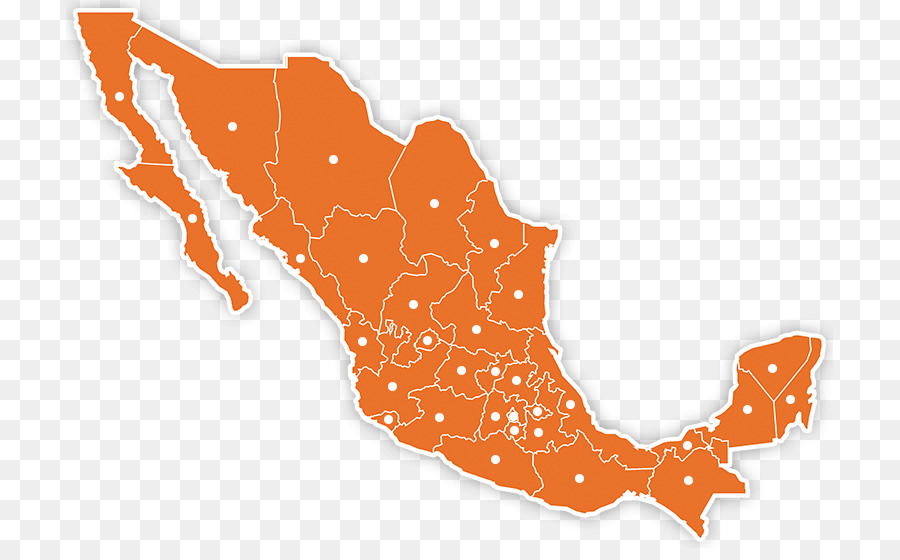 Mapa Do México，País PNG