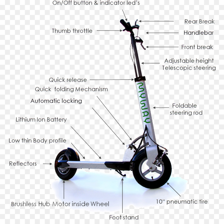 Scooter，Veículo Elétrico PNG