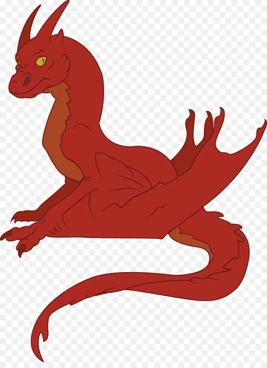 Dragão Vermelho，Fantasia PNG