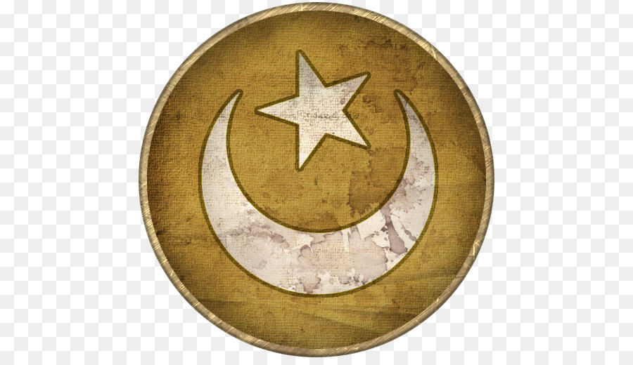 Emblema Crescente E Estrela，Ouro PNG