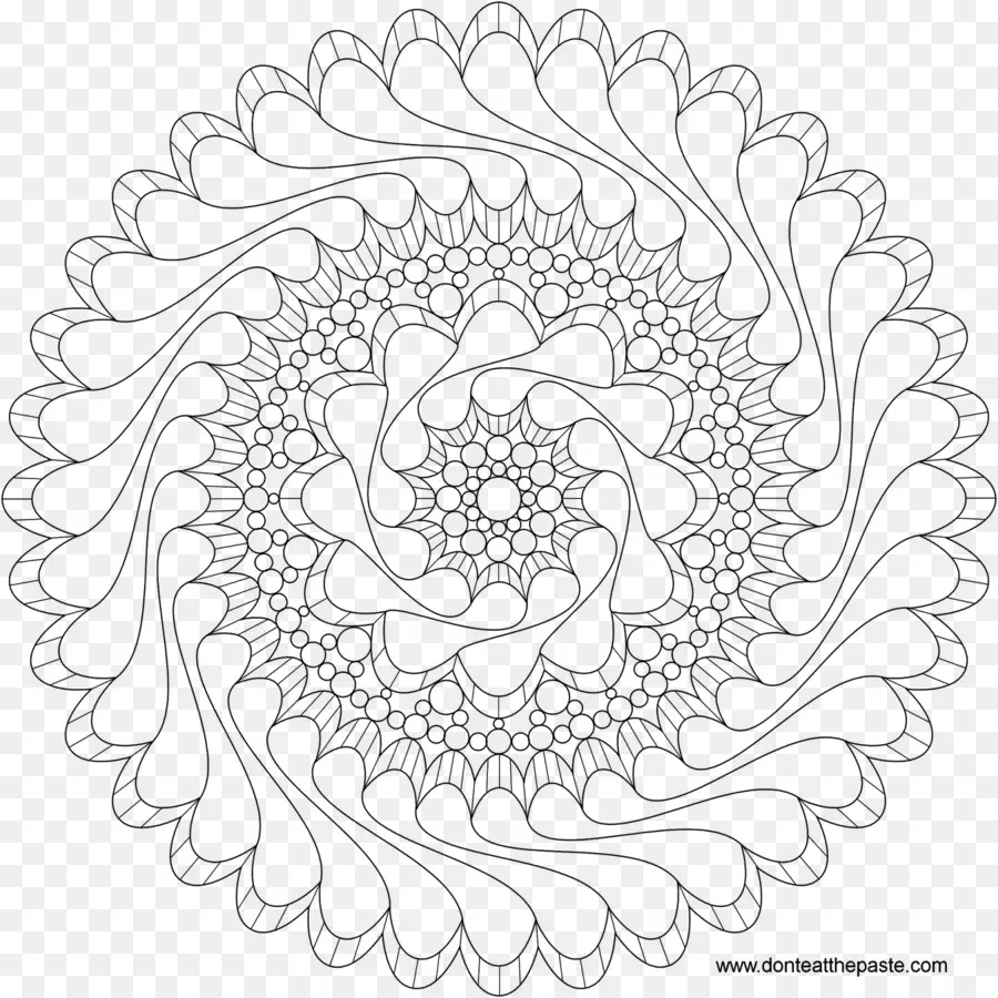 Mandala，Livro De Colorir PNG