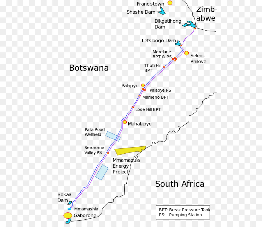 Norte Sul Transportadora，Dikgatlhong Barragem PNG