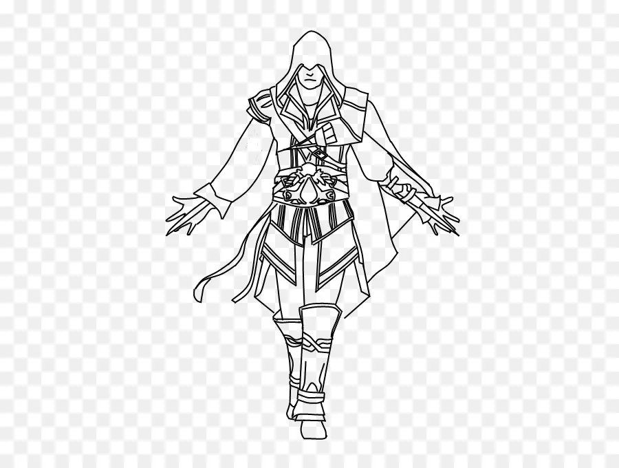 Personagem Assassino，Contorno PNG