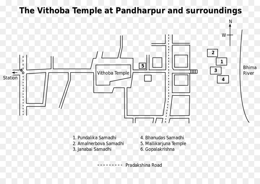 Vithoba Templo Pandharpur，Papel PNG