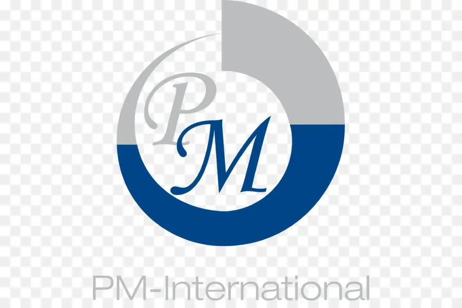 Logotipo Pm Internacional，Azul PNG