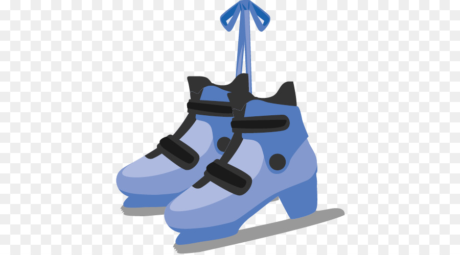 Patins De Gelo，Azul PNG