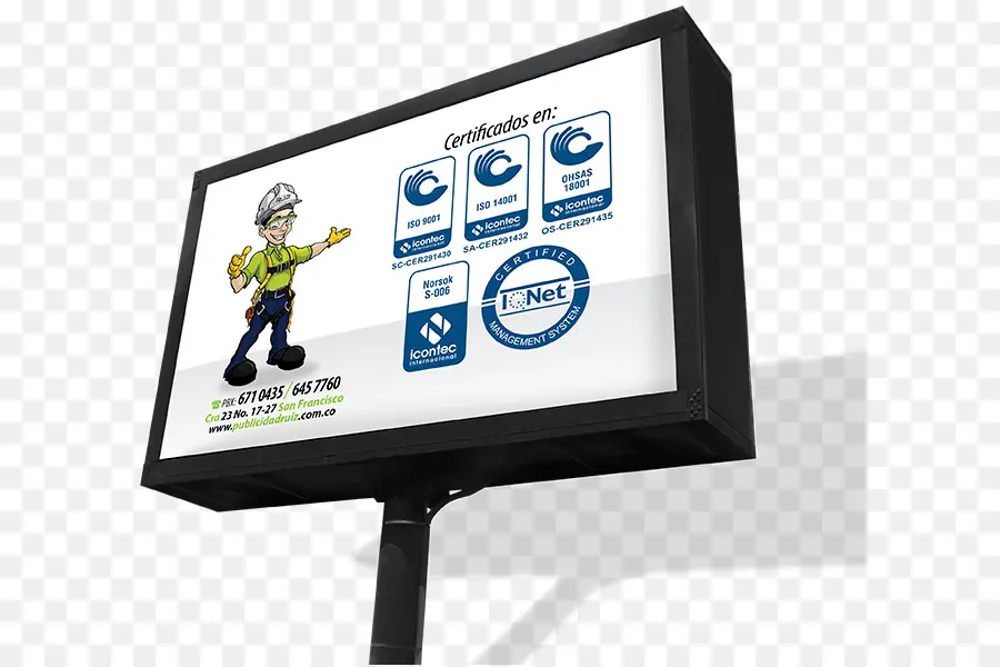 Painel Publicitário，Certificações PNG