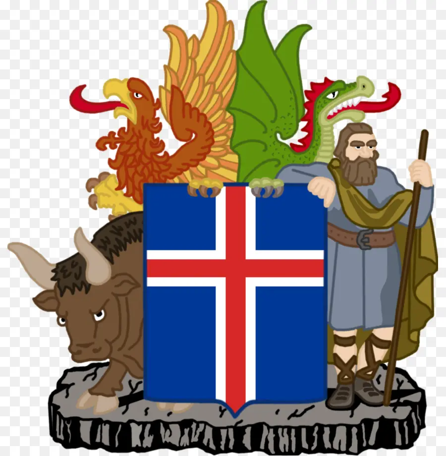 Islândia，Brasão De Armas Da Islândia PNG