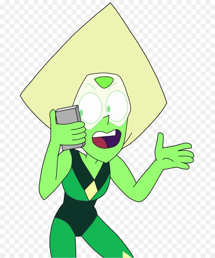 Personagem Verde，Telefone PNG