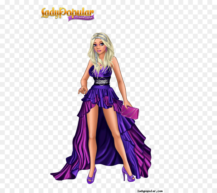 Mulher Elegante，Vestido Azul PNG