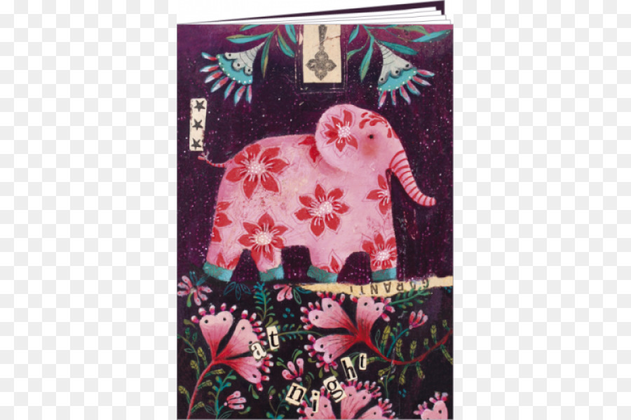 Ver Elefantes Cor De Rosa，Cartões Postais PNG