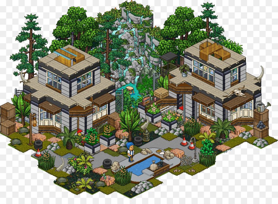 Casa De Pixel Art，Jardim PNG