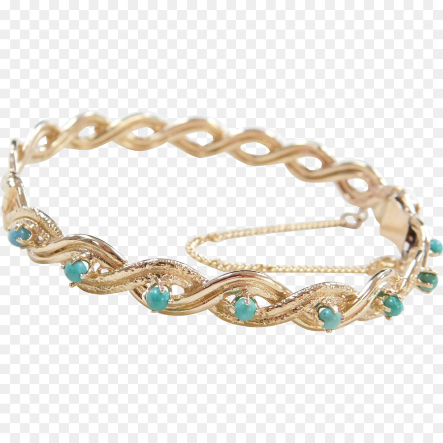 Pulseira Ouro Com Pedras Verdes，Joia PNG