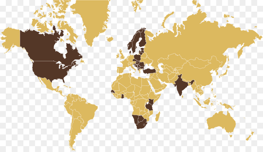 Mapa Mundial，Países PNG