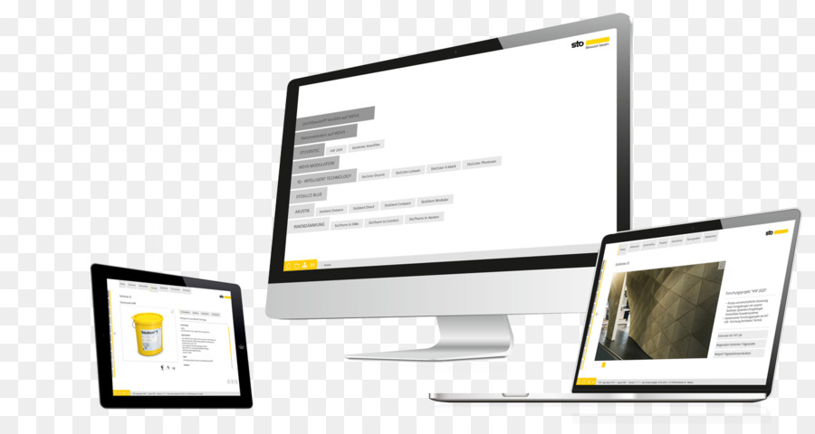 Responsive Web Design，Página Da Web PNG