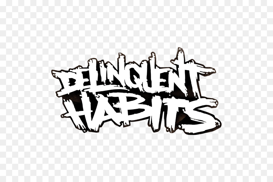 Logotipo De Hábitos Delinquentes，Grafite PNG