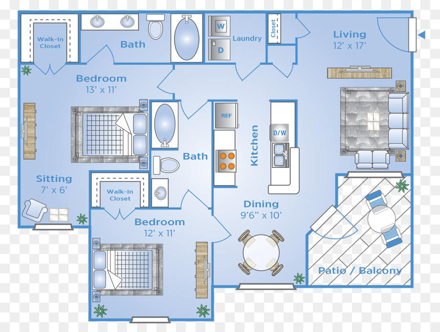 Layout Do Apartamento，Quartos PNG