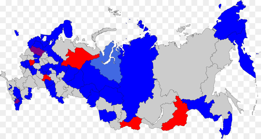 Mapa Da Rússia，Regiões PNG