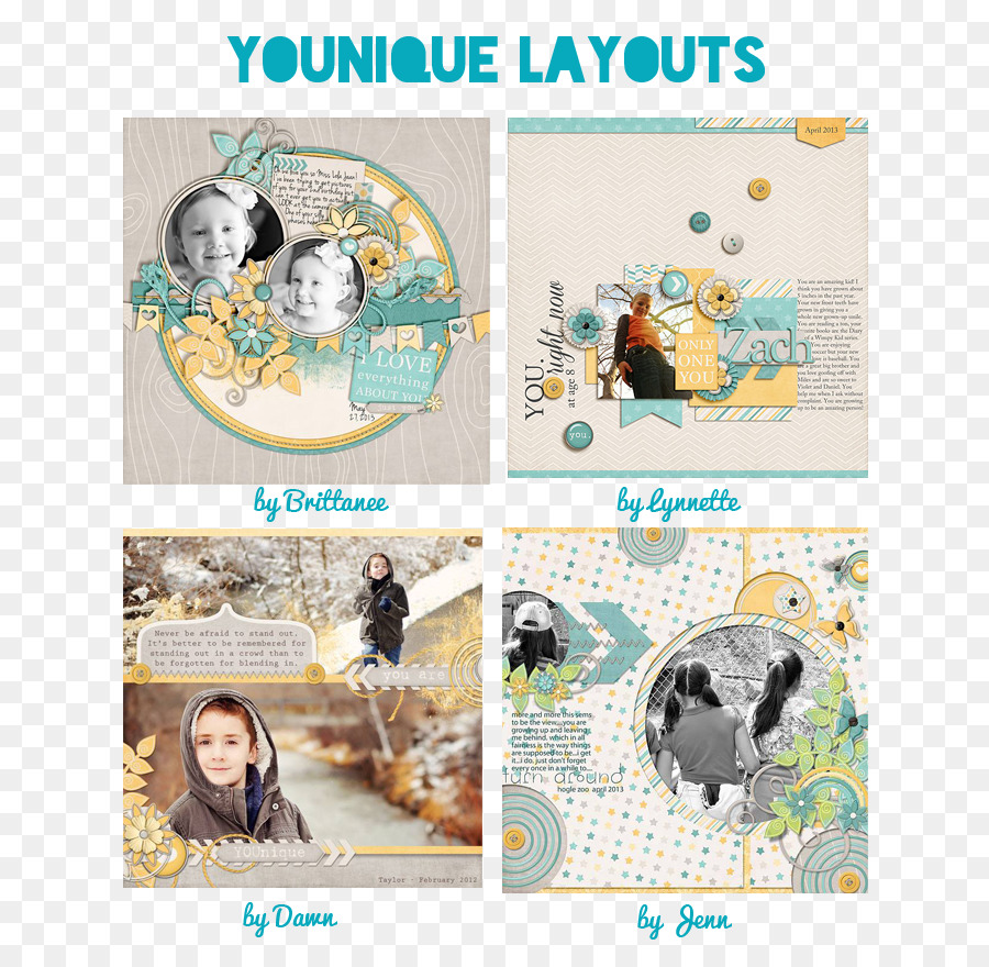 Layouts De álbum De Recortes，Fotos PNG