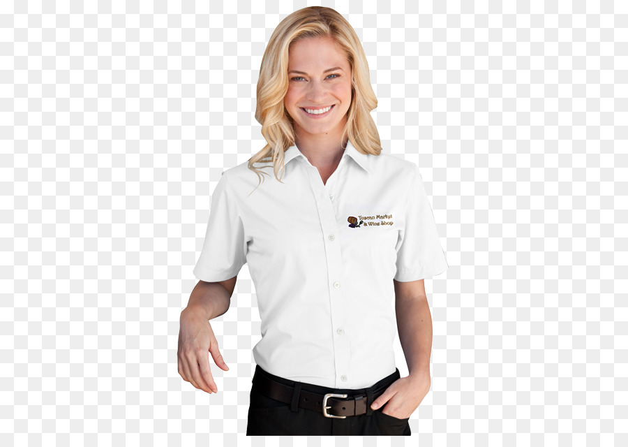 Mulher De Camisa Branca，Camisa PNG